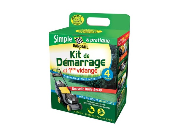 Kit de démarrage et première vidange tondeuse 4 temps BARDAHL 5W30