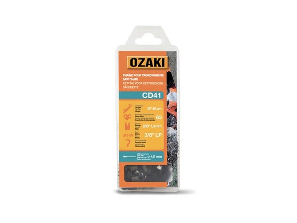 Chaîne De Tronçonneuse Ozaki Semi Carrée: .3/8"Lp .050 (1,3Mm) 63 Entraîneurs