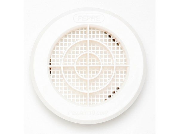 Grille d'aération abs naturel Diam.10 cm