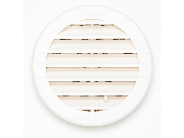Grille d'aération abs naturel Diam.12 cm