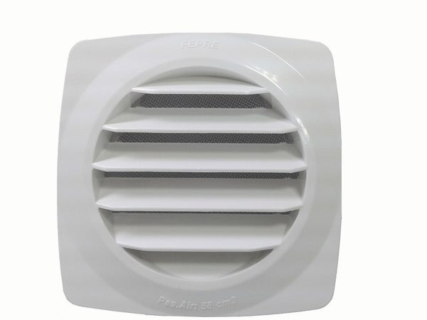 Grille d'aération abs naturel, L.14.8 x l.14.8 cm