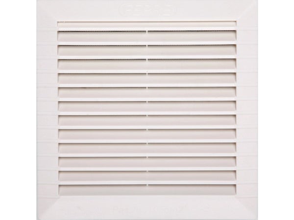 Grille d'aération abs naturel, L.18.2 x l.18.2 cm