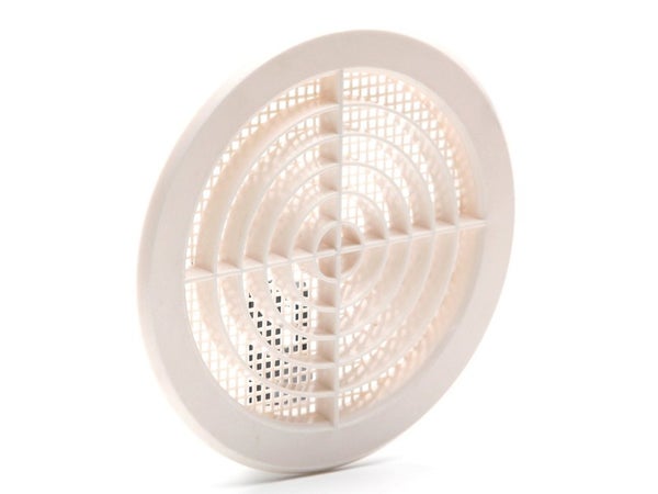 Grille d'aération abs naturel Diam.18.2 cm