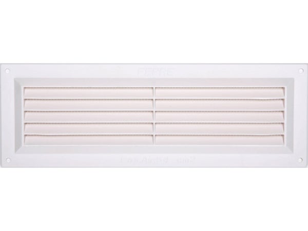Grille d'aération abs naturel, L.9 X L.26 Cm