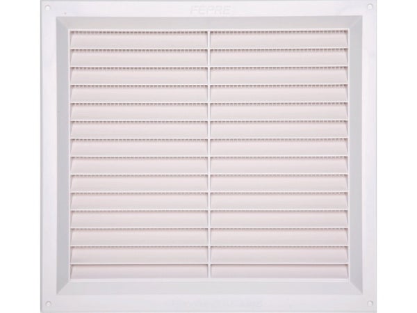 Grille d'aération abs naturel, L.24 x l.26 cm