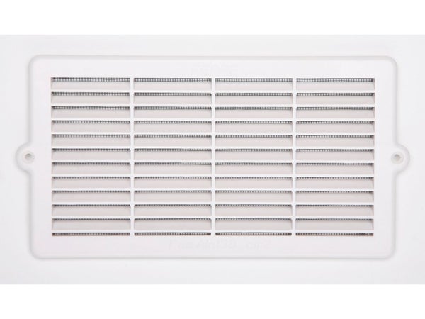Grille d'aération abs naturel, L.12.9 x l.25.1 cm