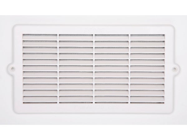 Grille d'aération plastique blanc 145x85