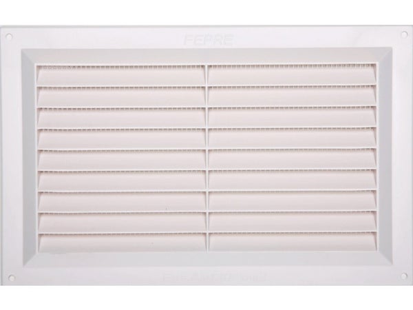 Grille d'aération abs naturel, L.16.5 x l.26 cm