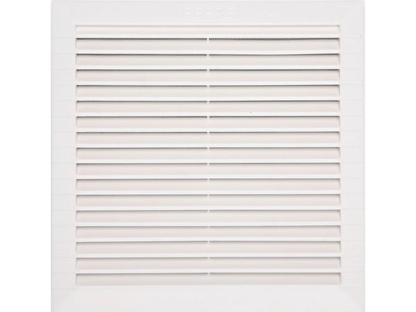 Grille d'aération abs naturel, L.23 x l.23 cm