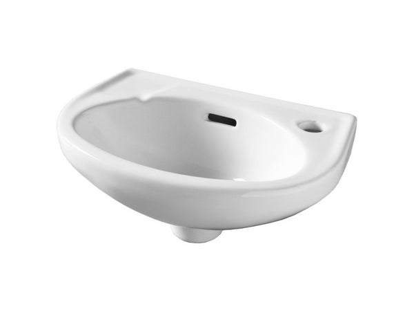 Lave-mains céramique blanc l.35 x P.23 cm, Murcie