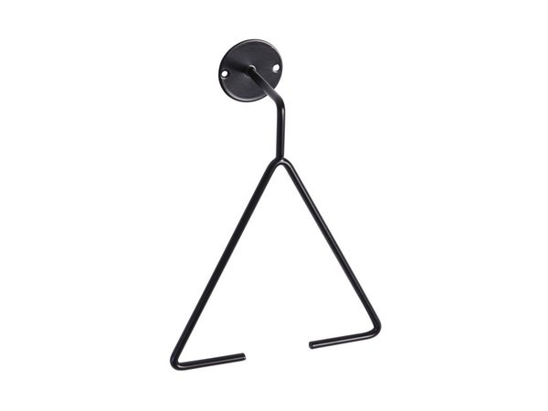 Dérouleur à papier WC métal, noir