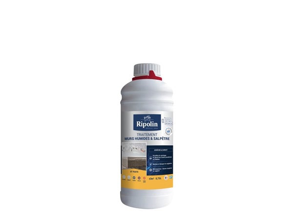 Traitement Antisalpêtre Et Murs Humides Rip Etanch, Ripolin Incolore 0.75 L