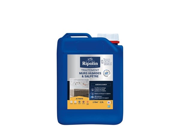 Traitement Antisalpêtre Et Murs Humides Rip Etanch, Ripolin Incolore 2.5 L