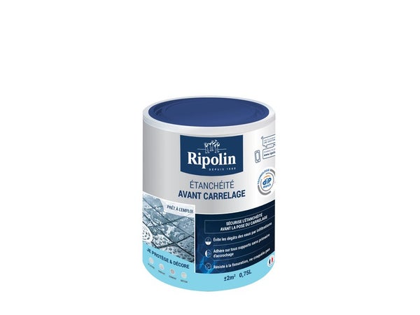 Revêtement D'Étanchéité Avant Carrelage Rip Etanch, Ripolin Blanc 0.75 L