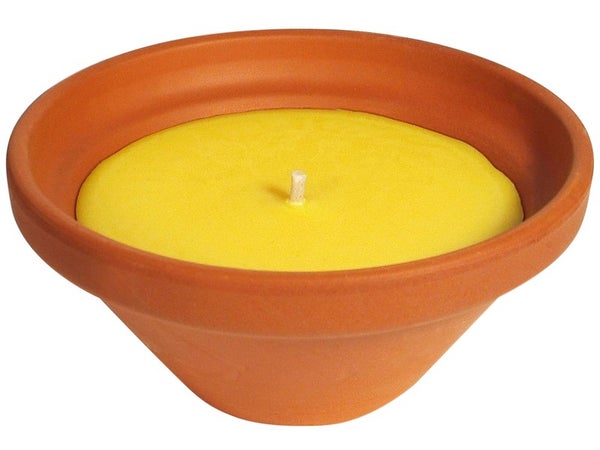 Pot Terre Cuite Anti Moustique Citronnelle Petit 70X155Mm