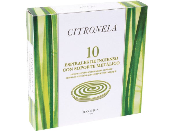 Spirale Encens Anti Moustique Citronnelle Boite 10