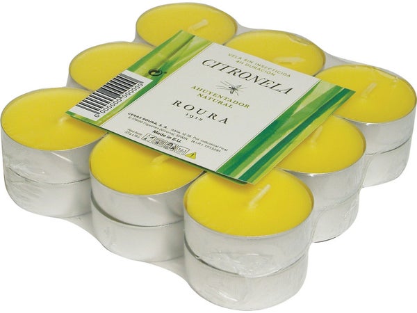 Bougie Chauffe Plat Anti Moustique Citronnelle 16X38Mm X18