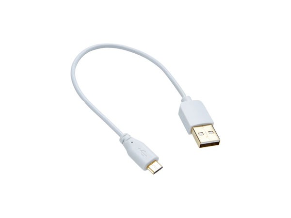 Câble Chargeur Micro Usb, 0.2 M Blanc Evology