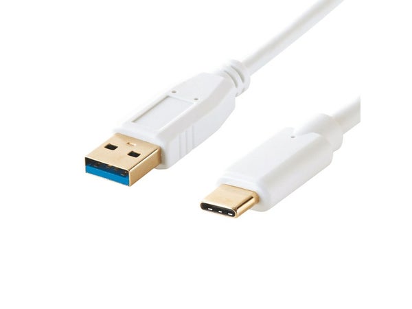 Câble Chargeur Usb Type C, 1 M Blanc Evology