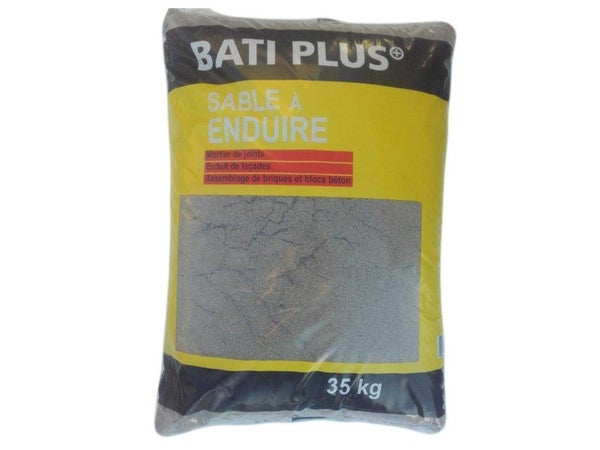 Sable à enduire 0/2 en sac, BATI PLUS, 35 kg