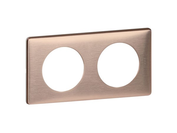 Plaque Double Céliane, Legrand Copper