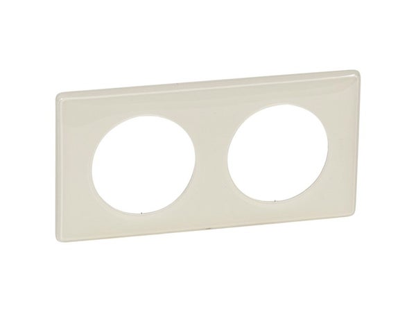 Plaque Double Celiane, Legrand Ivoire