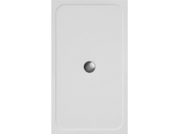 Receveur de douche extraplat résine blanc L. 140 x L. 80 cm, EASY SENSEA