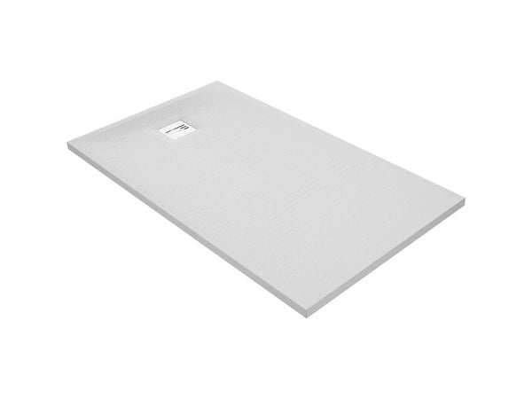 Receveur de douche extraplat résine blanc L. 160 x L. 90 cm, REMIX