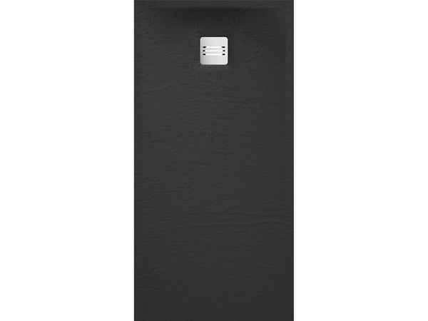 Receveur de douche extraplat résine noir L. 160 x L. 80 cm, REMIX