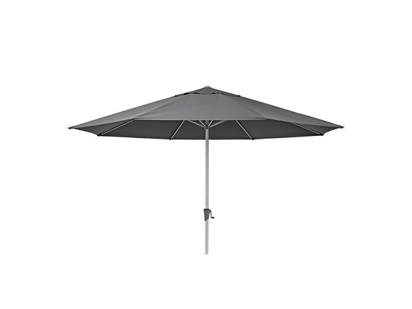 Parasol pied central NATERIAL Aura gris octogonal, L.394 x l.394 cm