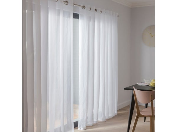 Voilage Transparent, Chic Blanc L.145 X H.240 Cm