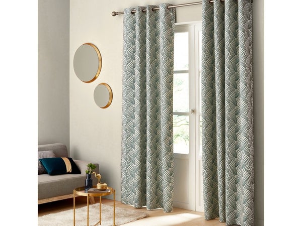 Rideau Tamisant, Ardeco Vert L.135 X H.250 Cm Linder
