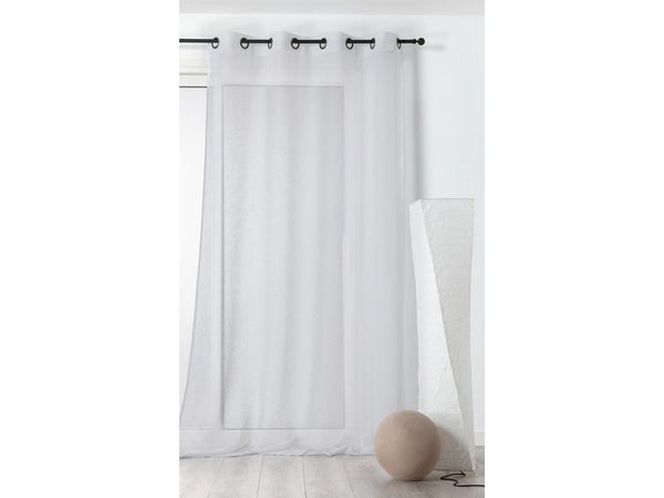 Voilage Tamisant, Micao Blanc L.145 X H.240 Cm