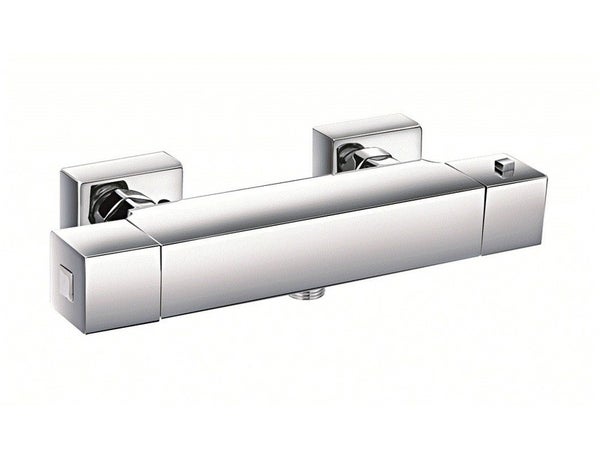 Mitigeur thermostatique douche chromé encarré