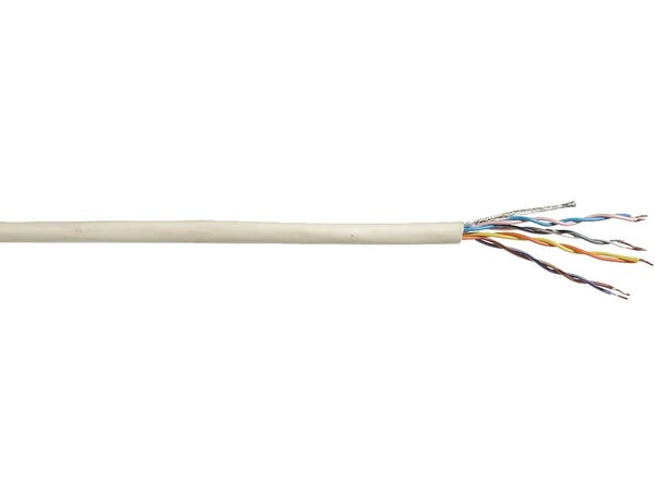 Câble Électrique Adsl 298/4P Blanc, L.100 M