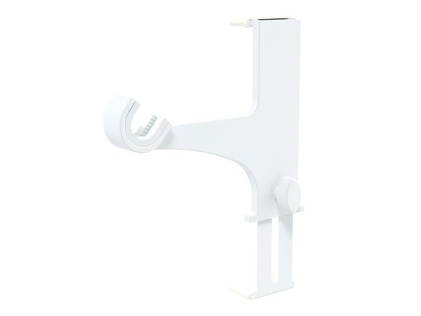Lot De 2 Supports Sans Perçage Barre À Rideau Caisson Volet,20/28 Mm Blanc Laqué