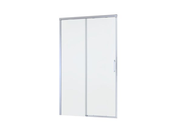 Porte de douche coulissante transparente chromé 100 cm, REMIX