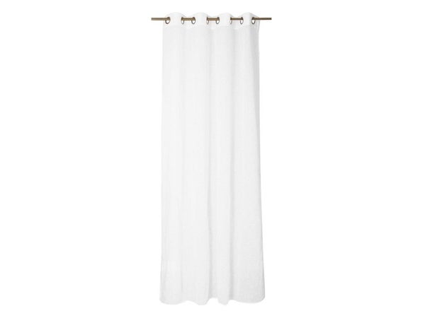 Voilage transparent, Abby blanc l.140 x H.280 cm