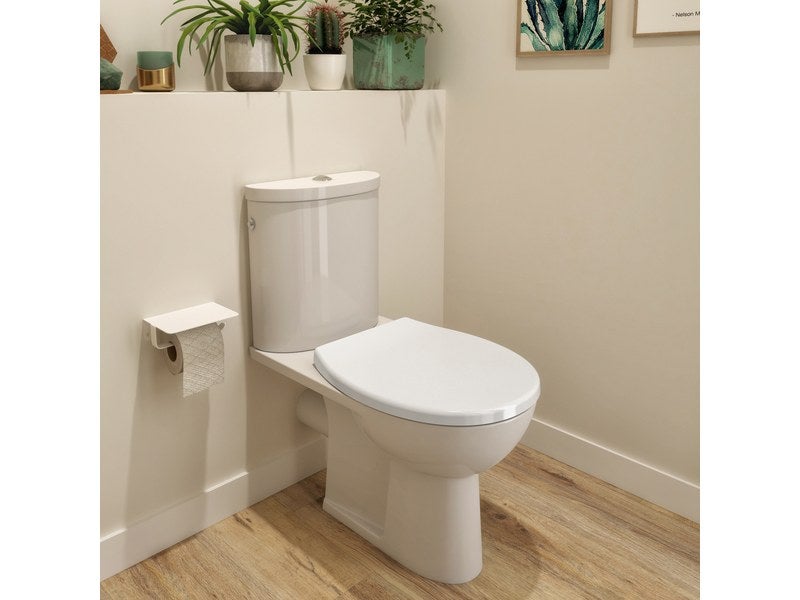 Abattant WC standard Blanc avec kit de fixation - Accessoires de