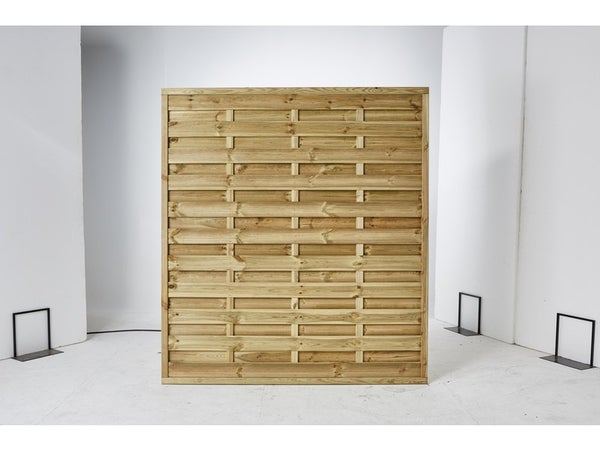 Panneau Bois Occultant Anna, L.180 X H.200 Cm, Naturel