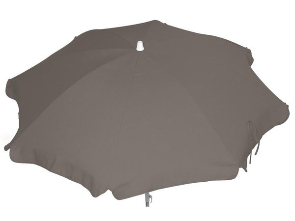 Parasol droit Feria taupe rond, L.200 x l.200 cm