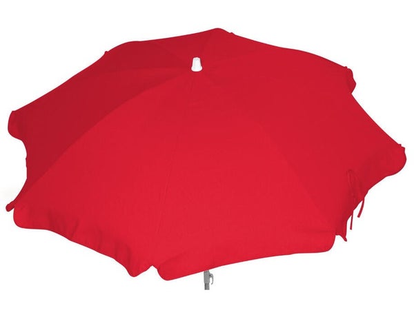 Parasol droit Feria rouge rond, L.200 x l.200 cm
