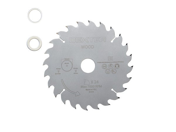 Lame De Scie Circulaire Pour Bois Dur Dexter Coupe Rapide 190 X 30 Mm
