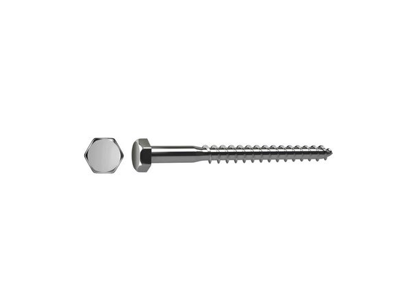 Lot De 2 Vis Acier Tête 6 Pans Standers, Diam.7 Mm X L.70 Mm