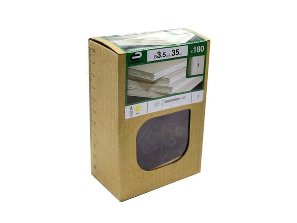 Lot De 180 Vis Acier Trompette Phillips Standers X L.35 Mm