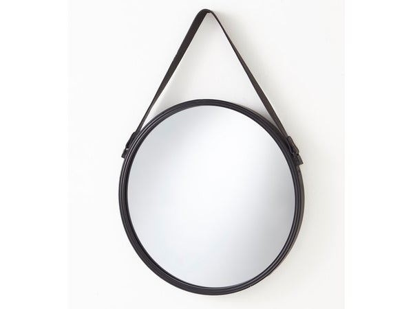Miroir rond Barbier noir diam.41 cm