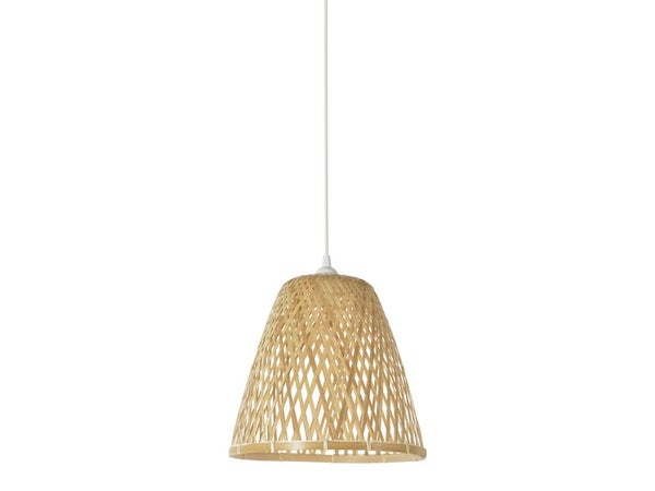 Suspension, Nature Bambou Naturel Corep Kami 1 Lumière(S) D.30 Cm