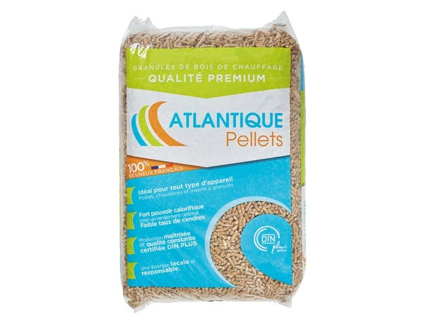 Granulés de bois, ATLANTIQUE PELLETS, sac de 15 kg
