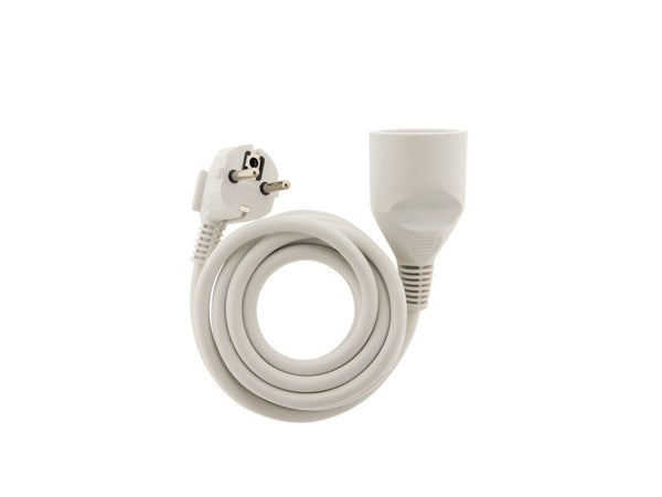 Rallonge électrique ménager avec terre, ZENITECH, L.5 m