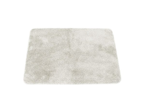 Tapis de bain joy l.50 x L.80 cm, blanc casse